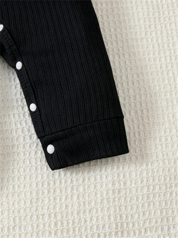 Baby Boy Jumpsuit Lapel Collar and Short Sleeves Suitable for 0-18 Months Baby Boys' Birthday Parties Little Gentleman Jumpsuits
